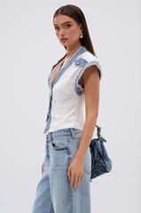 DENIM BABY BUTTON DOWN TOP