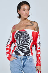 FOX RACING OFF THE SHOULDER LIGHT WEIGHT TEE