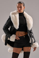 BABY IT'S COLD OUTSIDE FUR TRIM MOTO