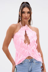 FEATHER QUEEN BLOUSE