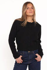 Kanie Knit Cardigan - Black