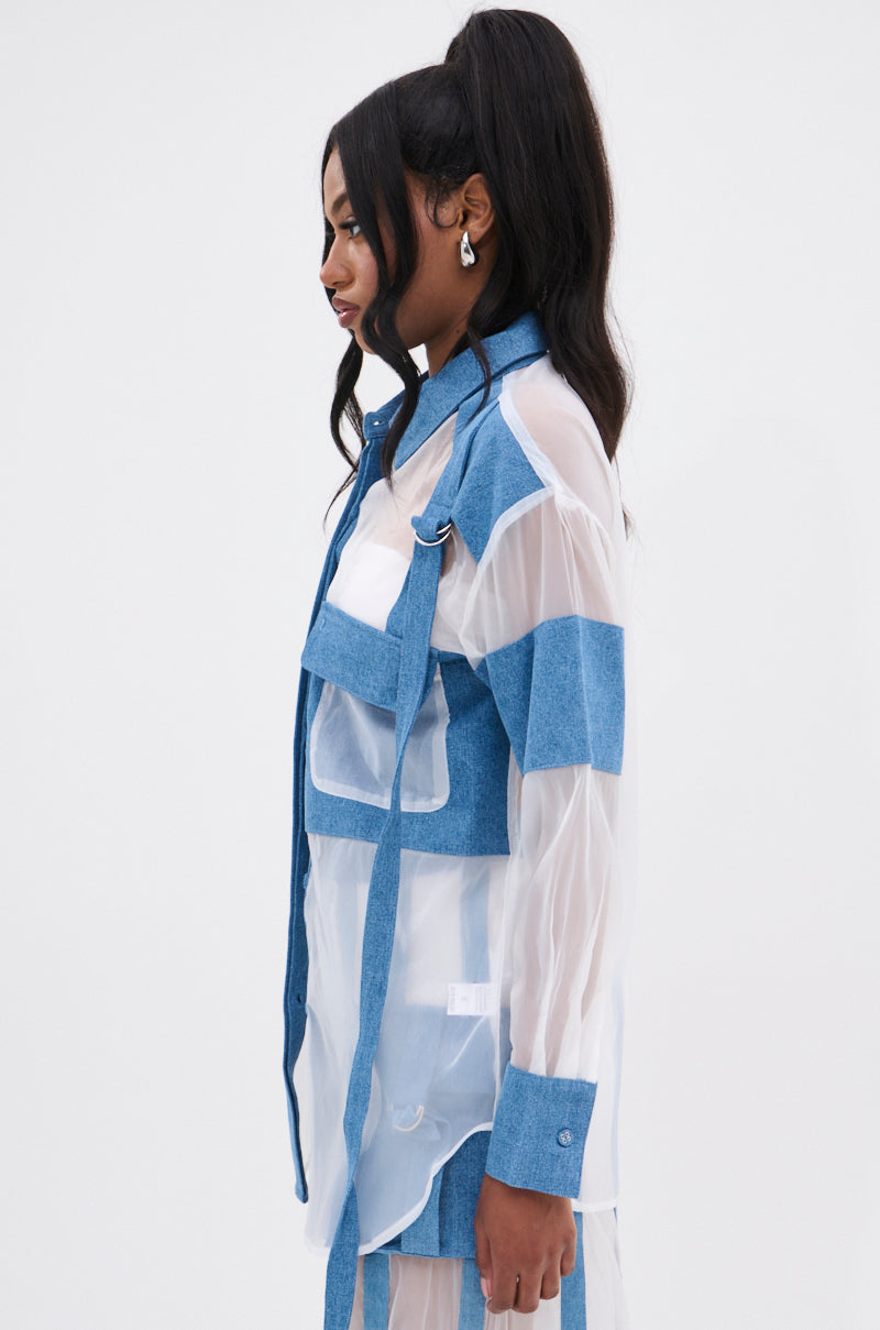 CELINE BUTTON DOWN TOP