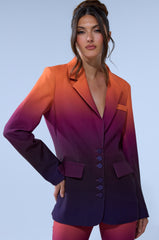 RISE AND SHINE OMBRE BLAZER