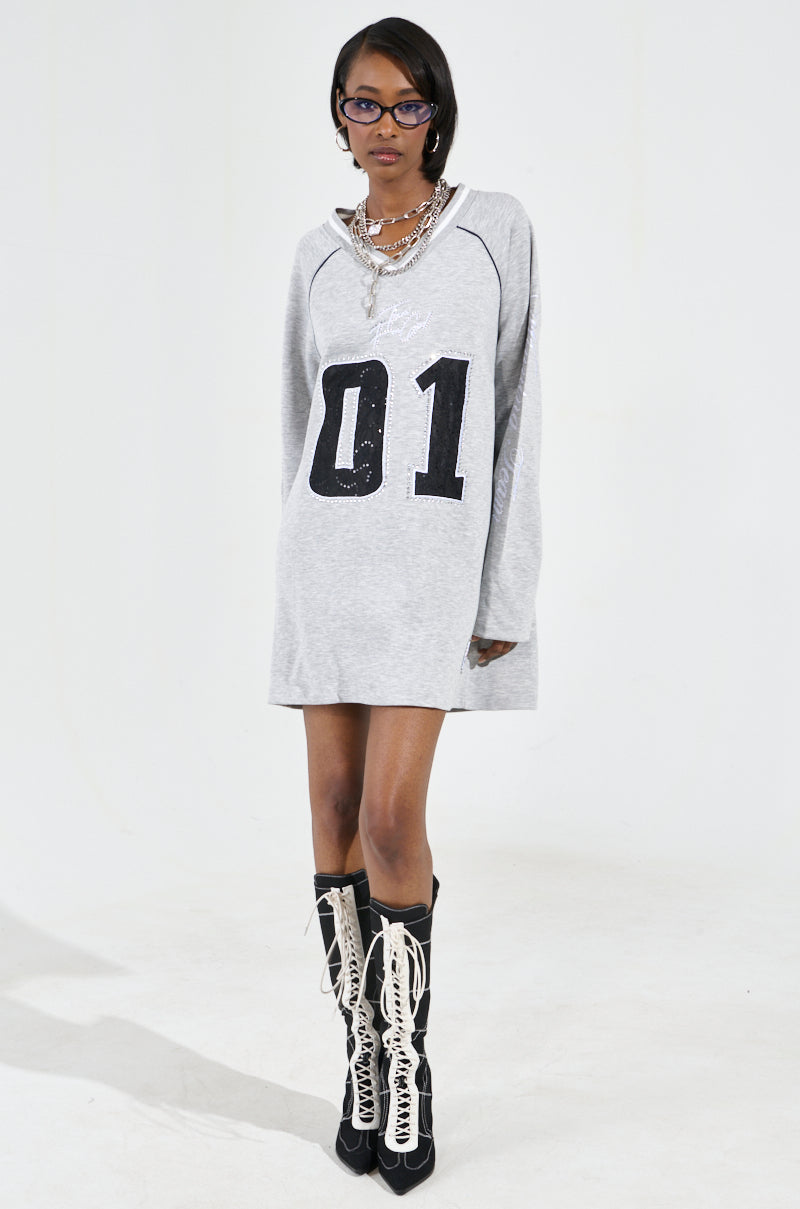 CATCH ME COURTSIDE SWEATSHIRT DRESS