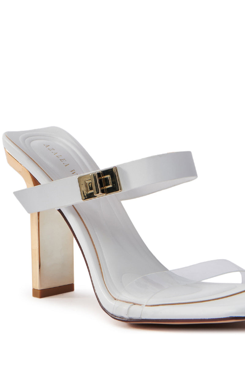 AZALEA WANG FANAKA WHITE CHUNKY SANDAL