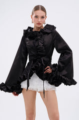 GARDEN PARTY WRAP BLAZER