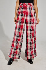 CRAZY LIKE ME PLAID TROUSER