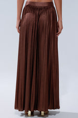 FARAH SLINKY PLEATED MAXI SKIRT