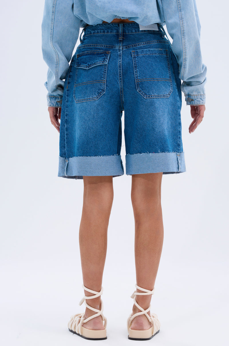 GONE BAD DENIM BERMUDA SHORT