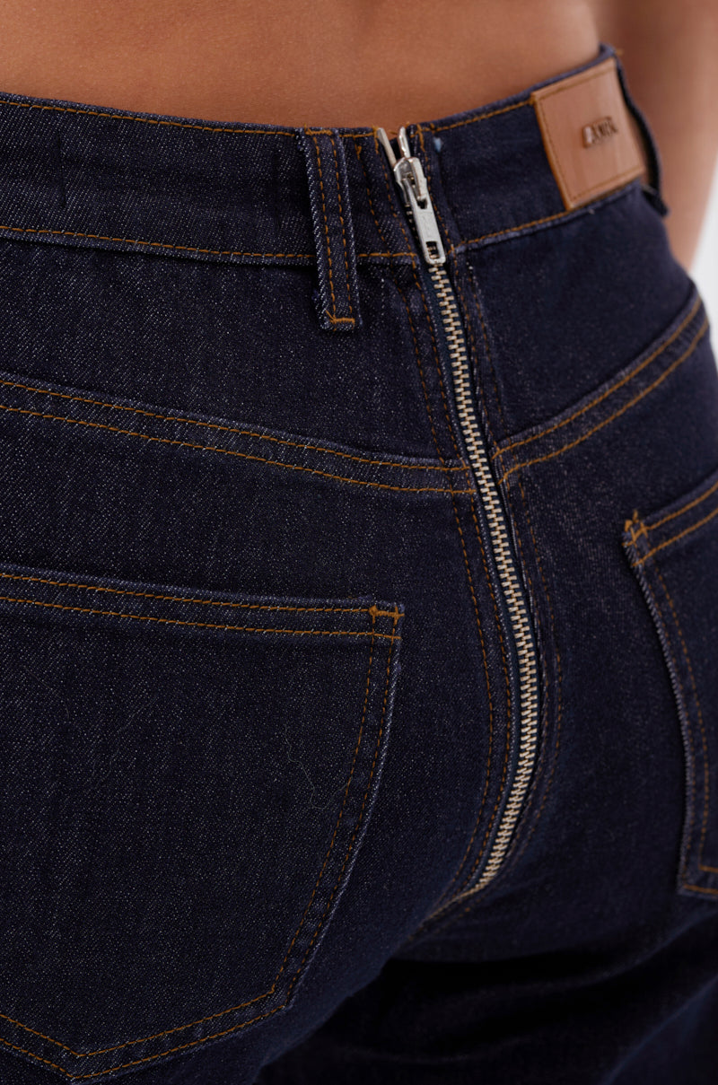 GET CRAZY RUCHED DENIM PANT