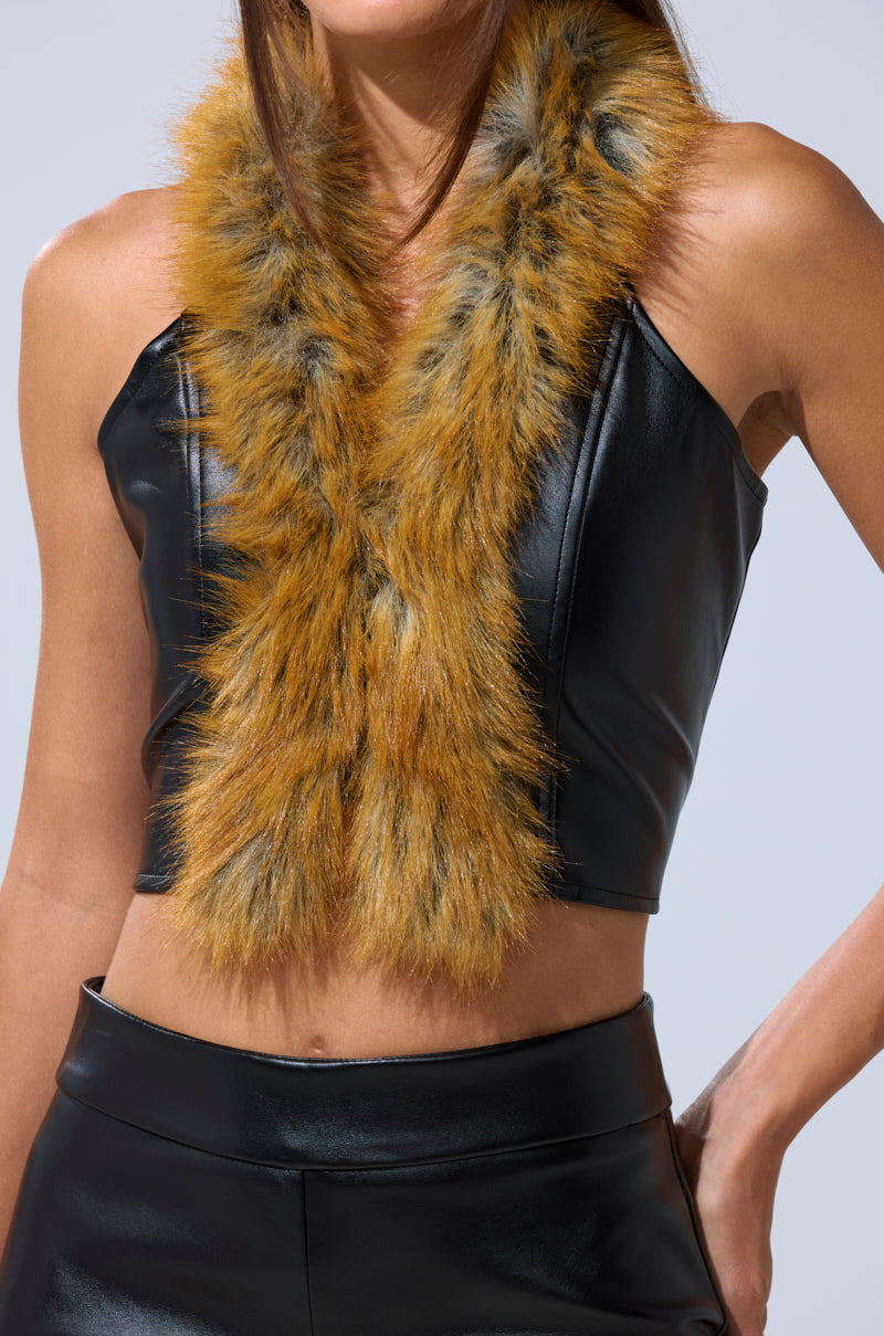 DONT TOUCH FUR BRALETTE