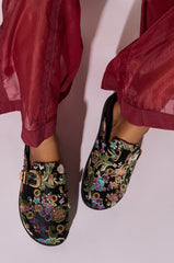 AZALEA WANG QUINBY BROCADE CLOG IN BLACK