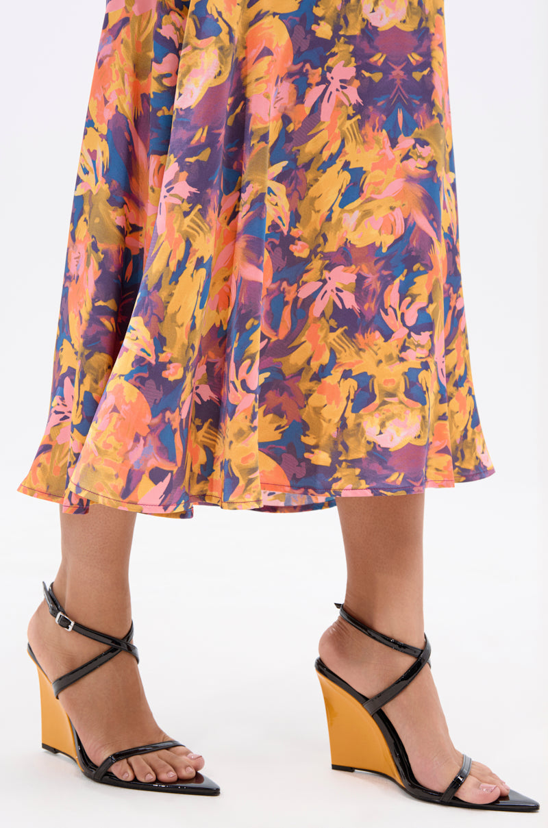 AZALEA WANG SEUNG BLACK COLOR BLOCKED HEEL WEDGE SANDAL