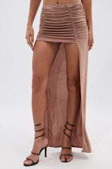 DAYDREAMING SLINKY HIGH LOW SKIRT