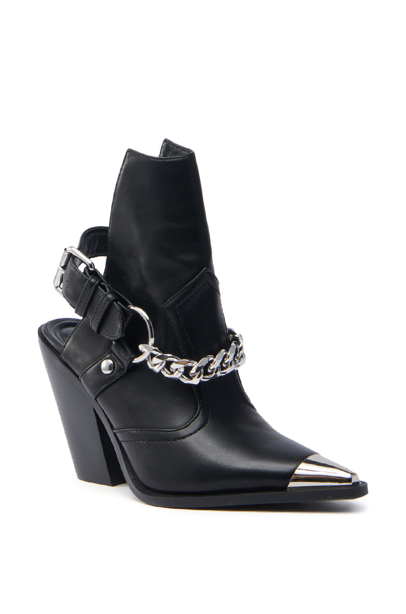 AZALEA WANG WADE BLACK WESTERN BOOTIE
