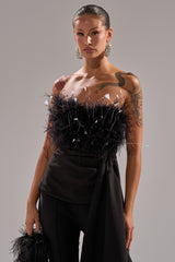 CLARA FEATHER CORSET