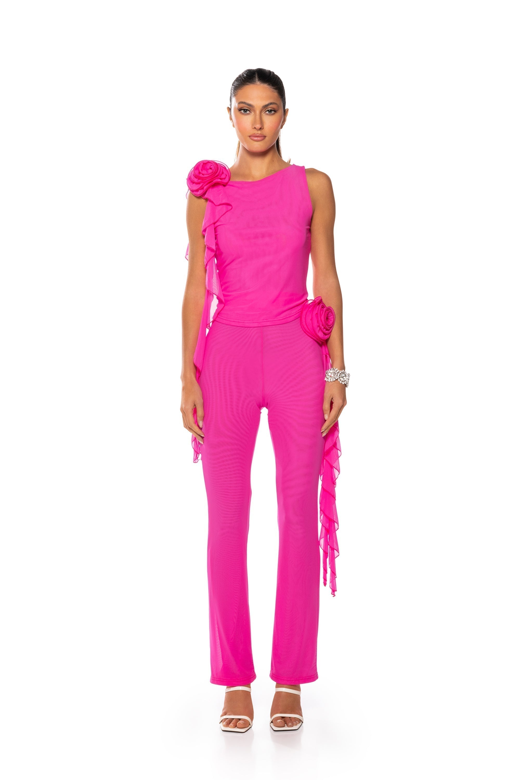 ARIANA FLOUNCED FLARED LEGGING