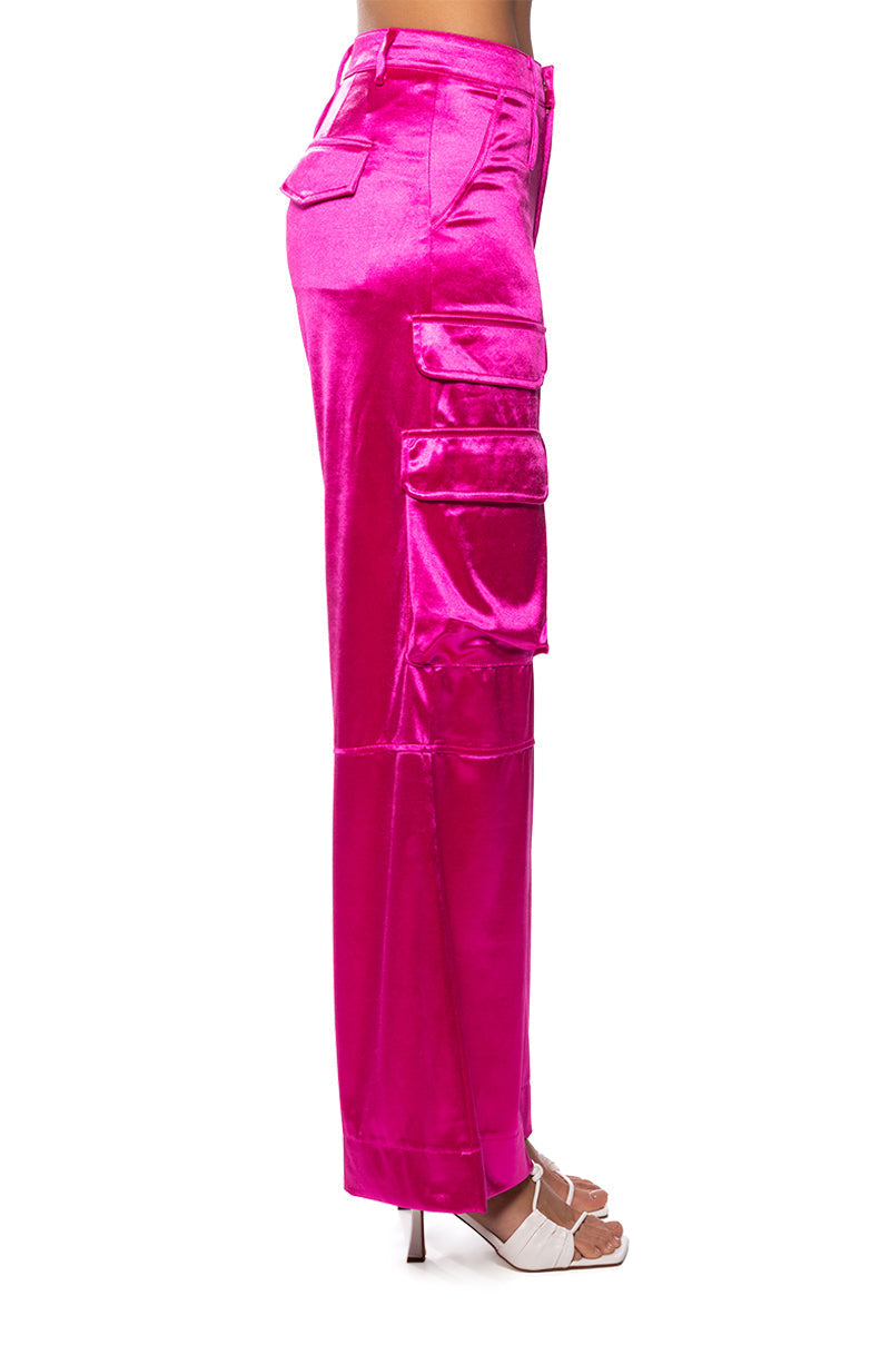 ASTRA WIDE LEG CARGO IN PINK