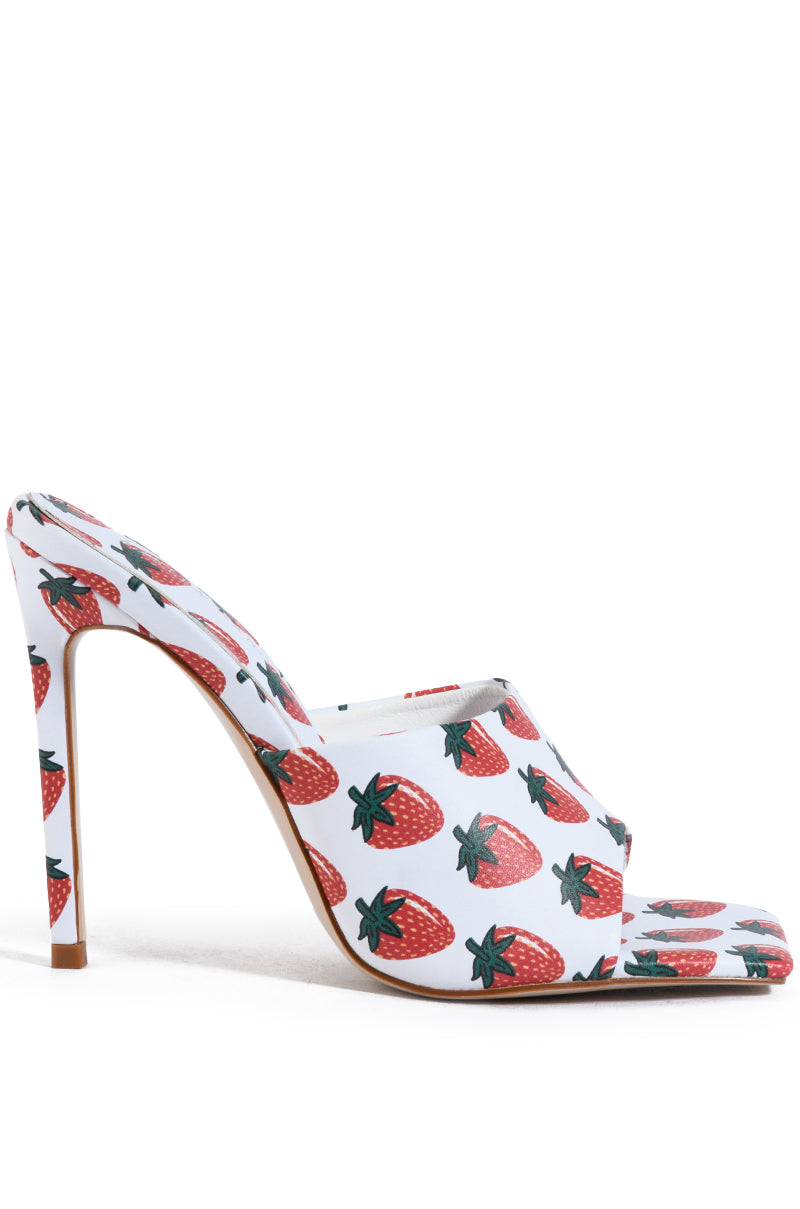 AZALEA WANG STRAWBERRY SLIP ON SANDAL