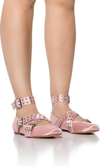 AZALEA WANG XANDRA PINK BALLET FLAT