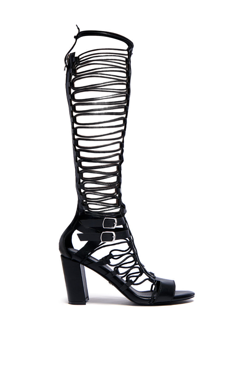 AZALEA WANG ZIVA LACE UP SANDAL