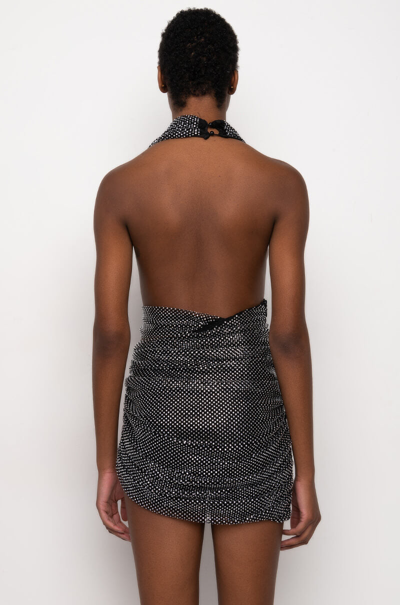 BEST DRESSES RHINESTONE MINI DRESS