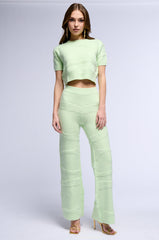CARISSA COZY KNIT SHORT SLEEVE TOP