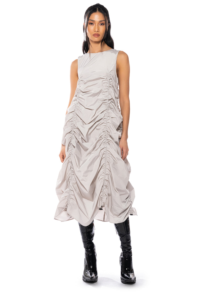 CHLOE DRAWSTRING MINI DRESS
