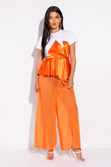 COMMIT TO IT PEPLUM TSHIRT