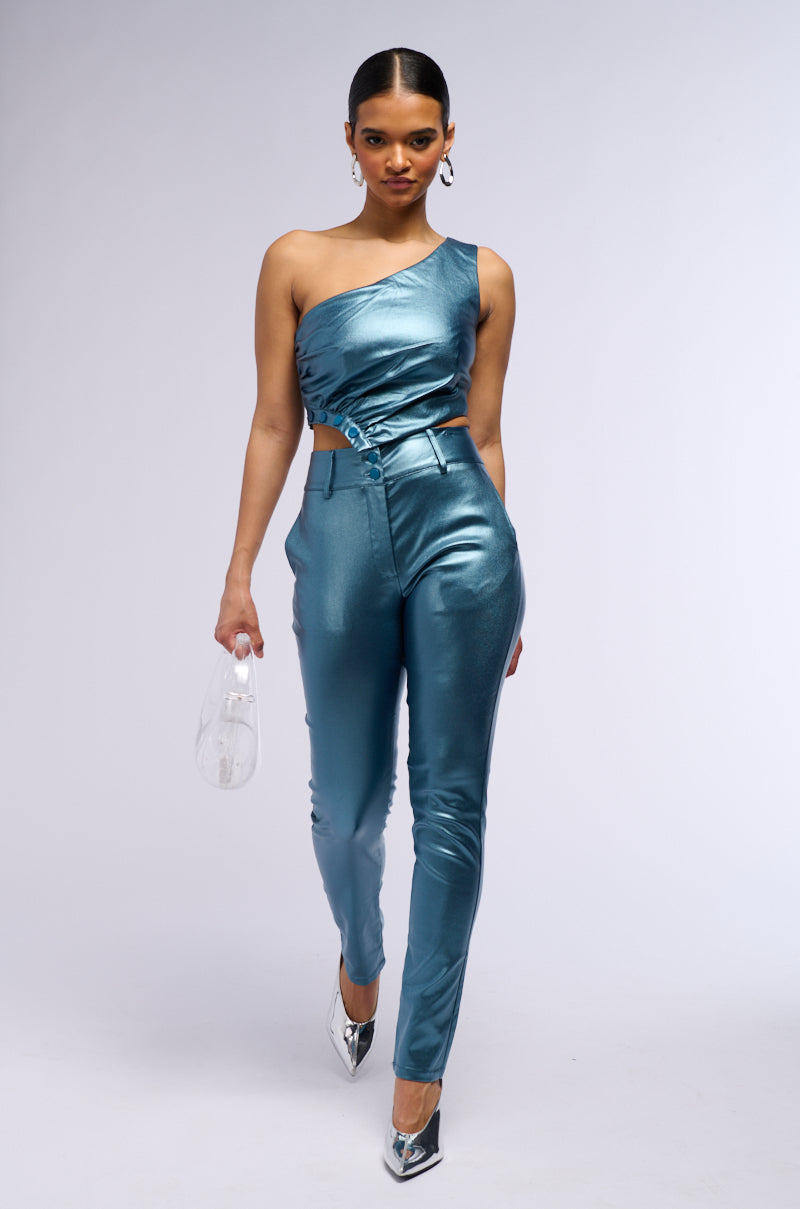 DISCO BABE ONE SHOULDER TOP