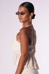 EASY TO BE LOVED TIE FRONT TOP