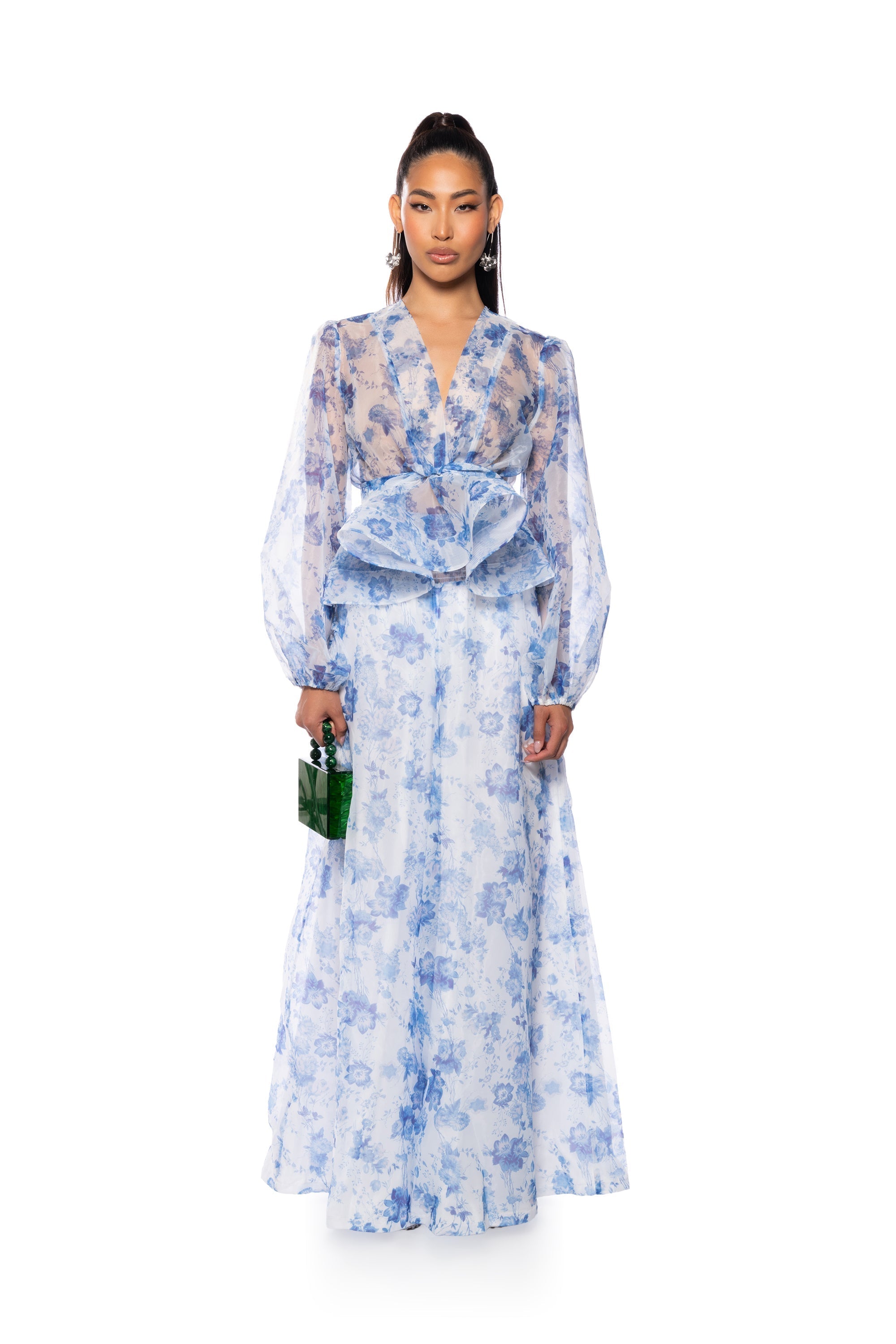 GARDENIA SATIN PALAZZO PANT