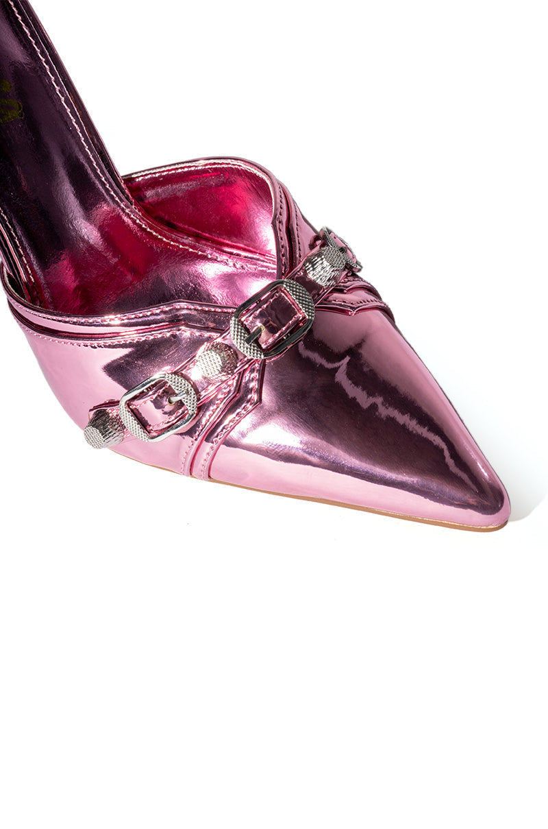 ROMANO PINK METALLIC PUMP