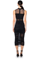NOW YOU SEE ME MESH MAXI DRESS