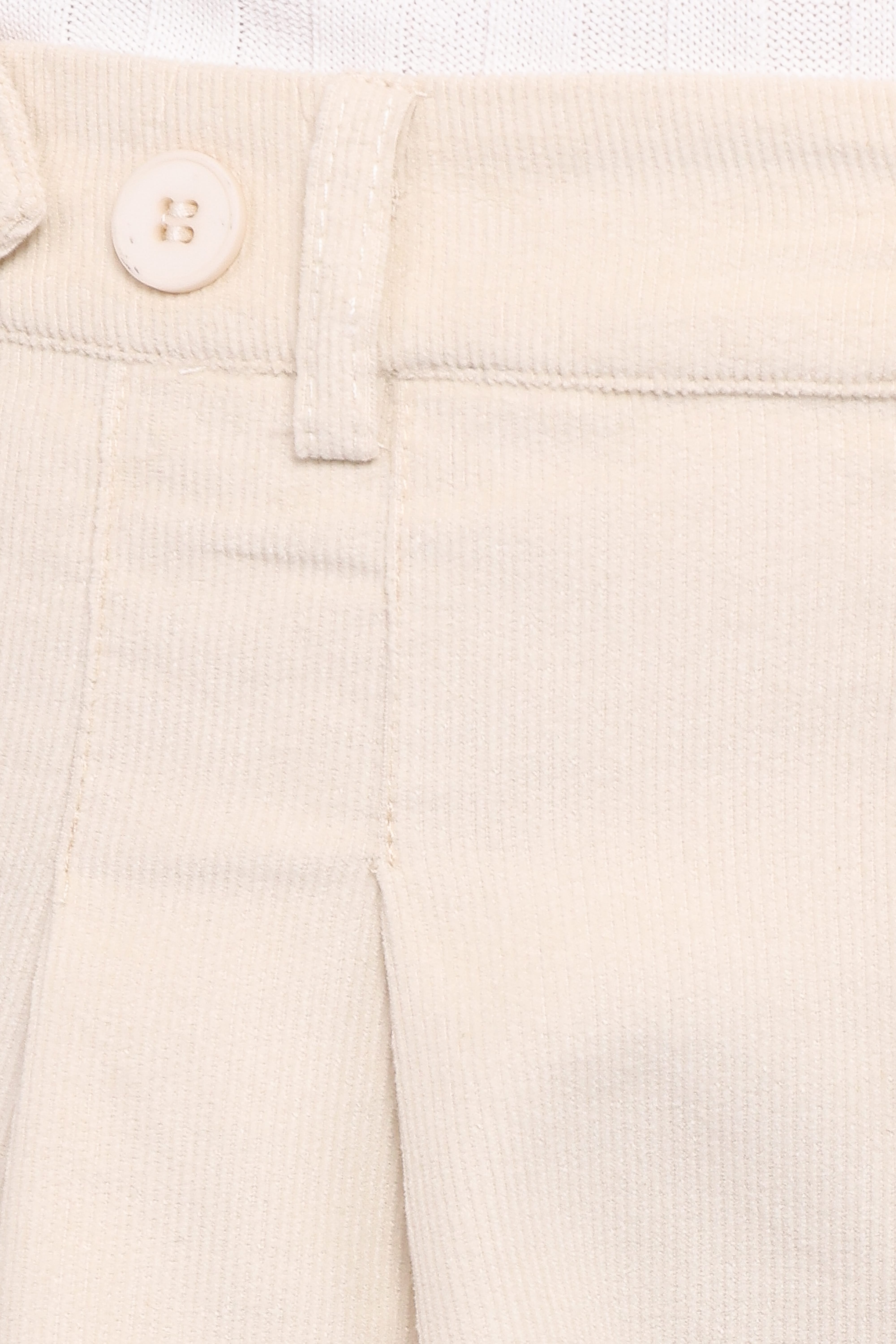 Faelan Wide Leg Cord Pants - Beige
