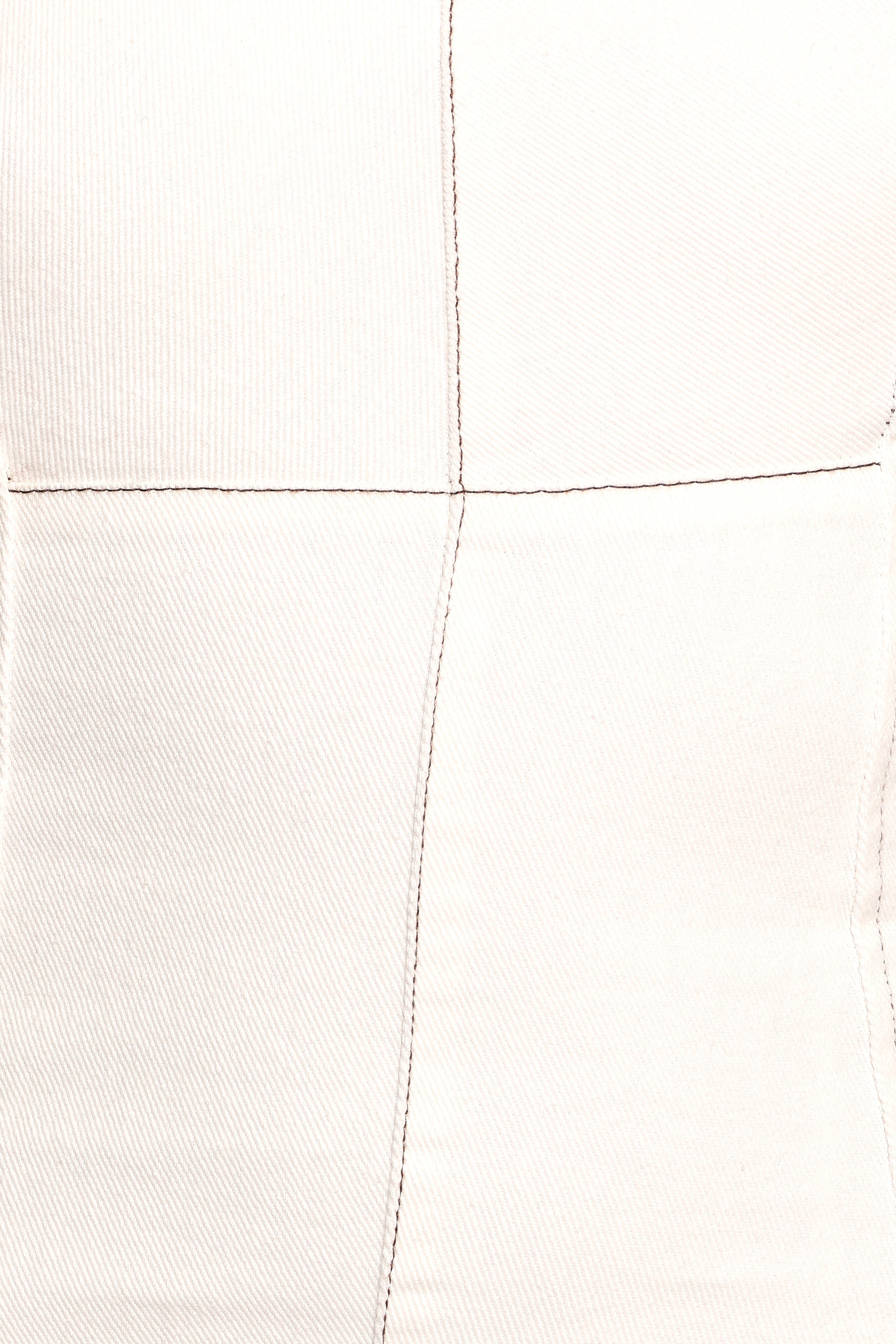 Isley Mini Dress - White Denim