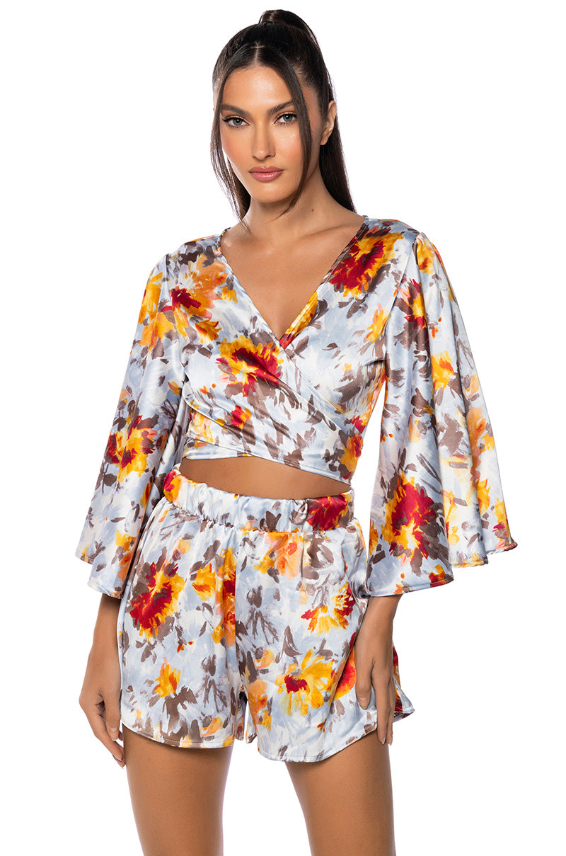 PRETTIEST PROBLEM BLOUSE AND SHORT SET