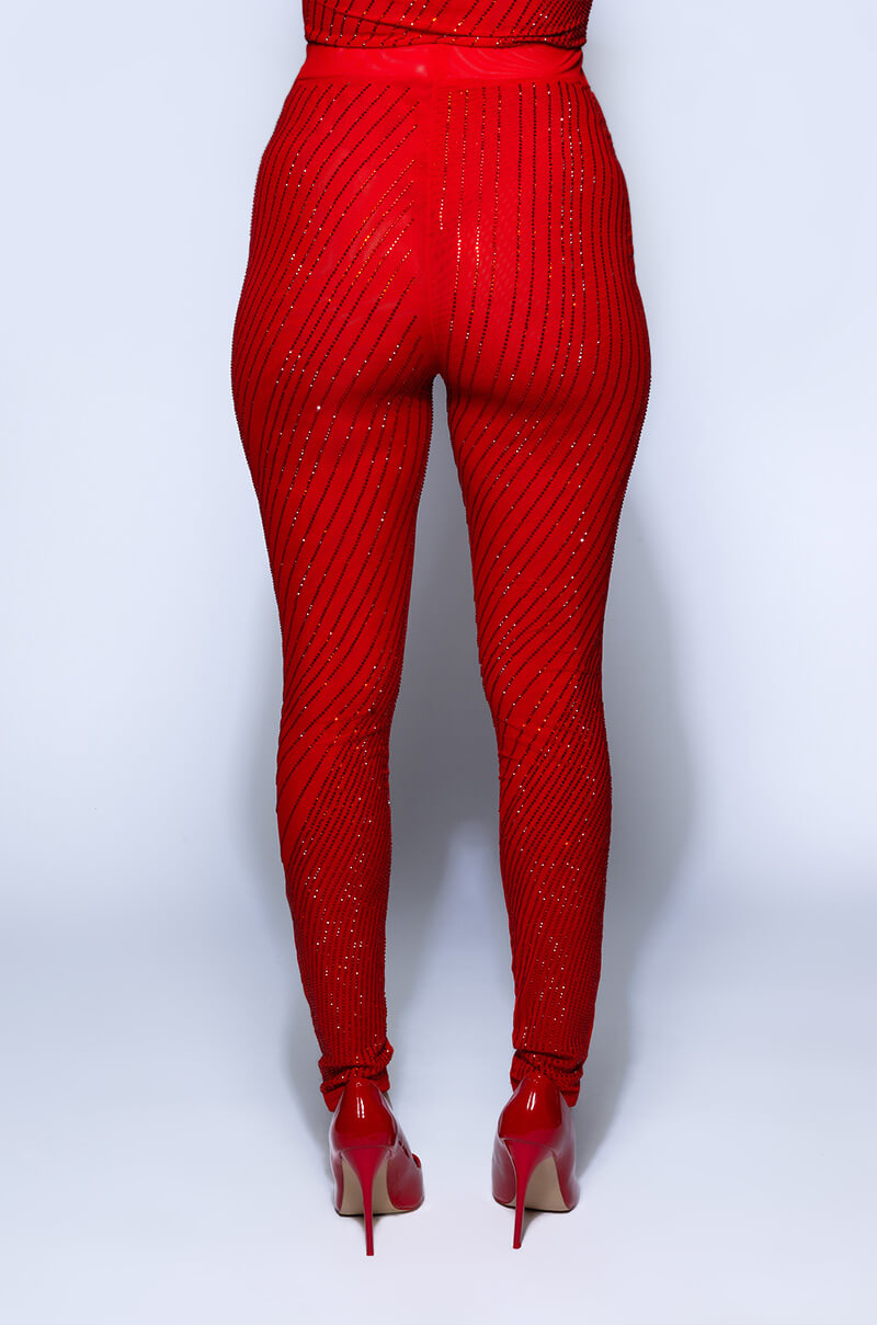 QUEEN OF LOVE RHINESTONE LEGGING