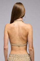 ROCKSTAR MAMI STUDDED BRA TOP